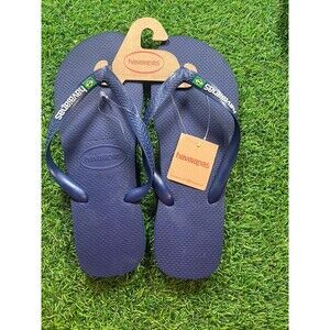 Havaianas dark blue flip flops size 13 USA NWT AUTHENTIC SANDALS